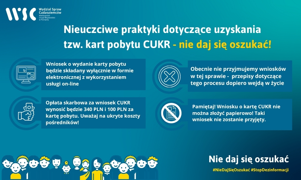 Nieuczciwe praktyki dotyczące uzyskania tzw. kart pobytu CUKR