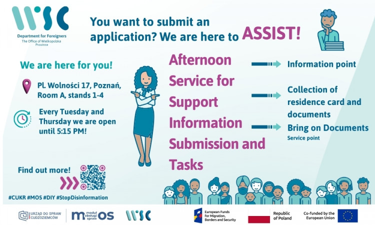 ASSIST – We’re Here Assist You! Afternoon Service for Support Information, Submission and Tasks - Extended Service Hours Every Tuesday & Thursday!