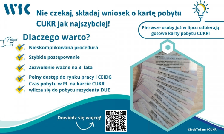 Pierwsze karty CUKR gotowe! Nie złożyłeś jeszcze wniosku? Nie zwlekaj, zrób to już dziś!